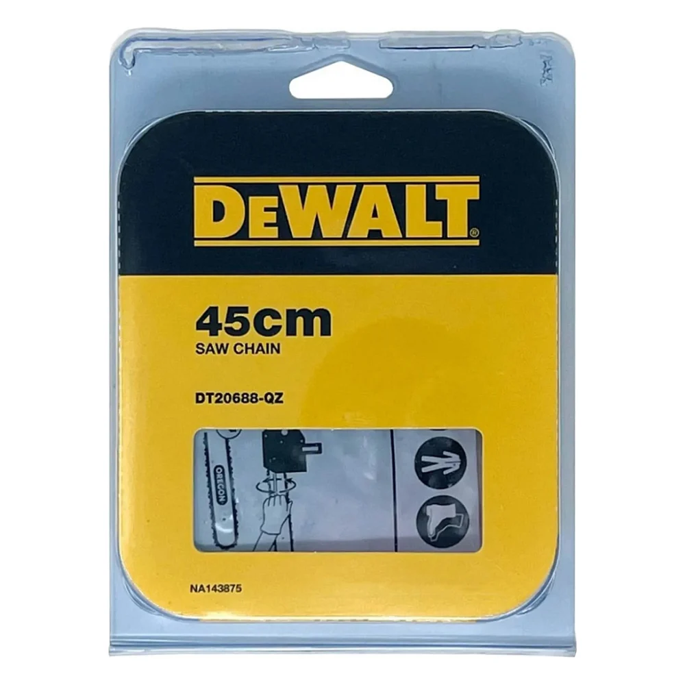 Ланцюг DeWALT 3/8", 1.3 мм, 62 ланки, довжина ланцюга 18"/45 см (DT20688)