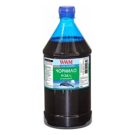 Чорнило WWM HP № 22/134/136 1000г Cyan (H34/C-4)