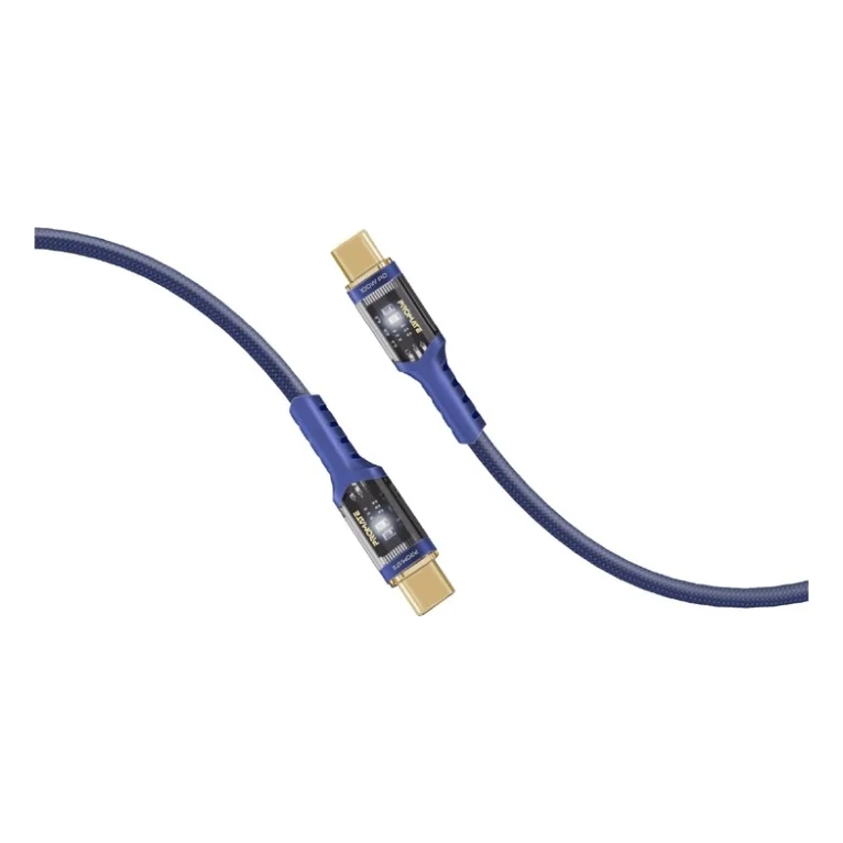 Дата кабель USB-C to USB-C lucidline-cc120.navy Promate (lucidline-cc120.navy)