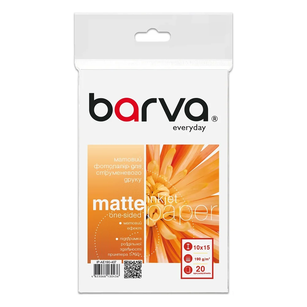 Фотопапір Barva A6 Everyday Series (IP-AE190-407)