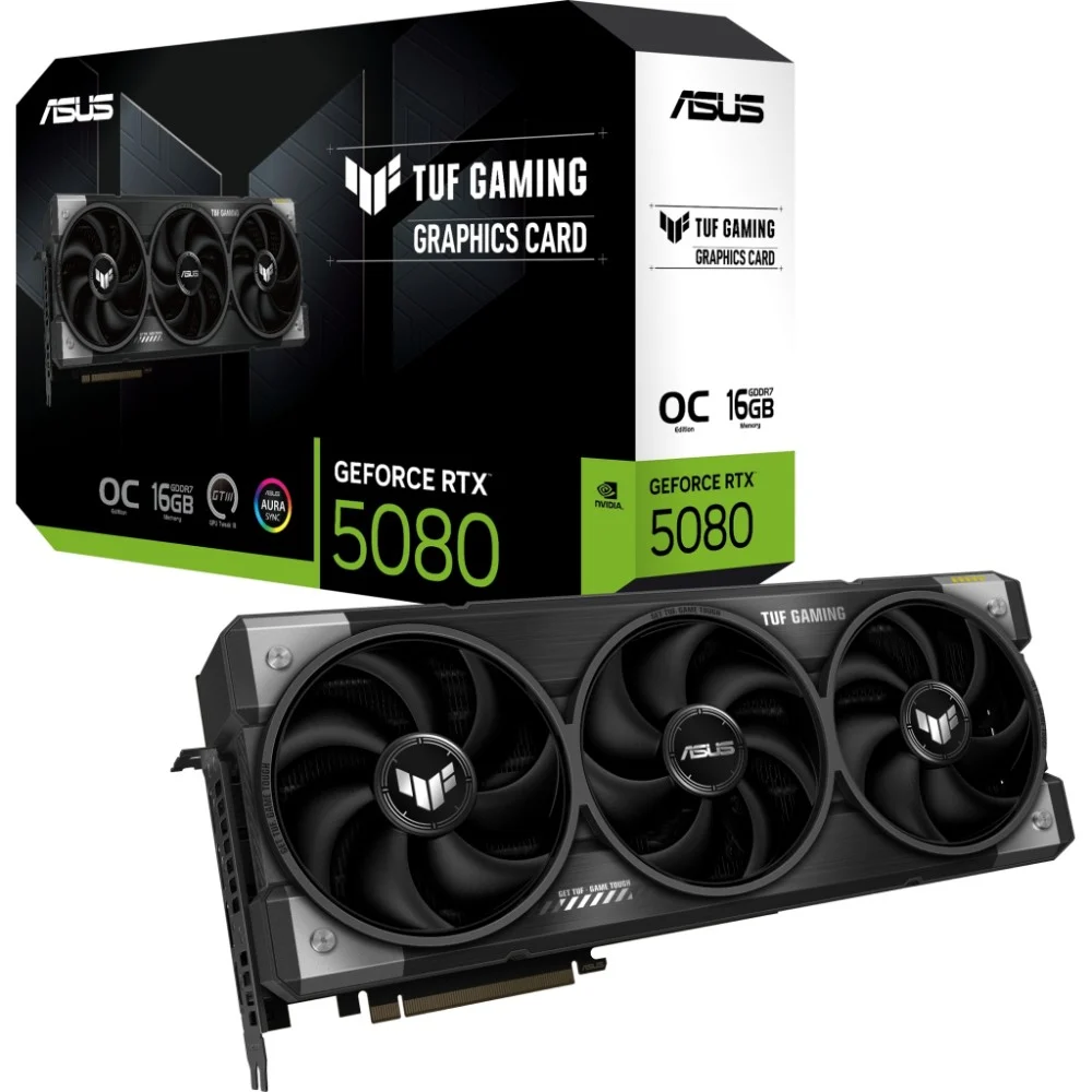 Відеокарта ASUS GeForce RTX 5080 16384Mb TUF OC GAMING (TUF-RTX5080-O16G-GAMING) — фото 11
