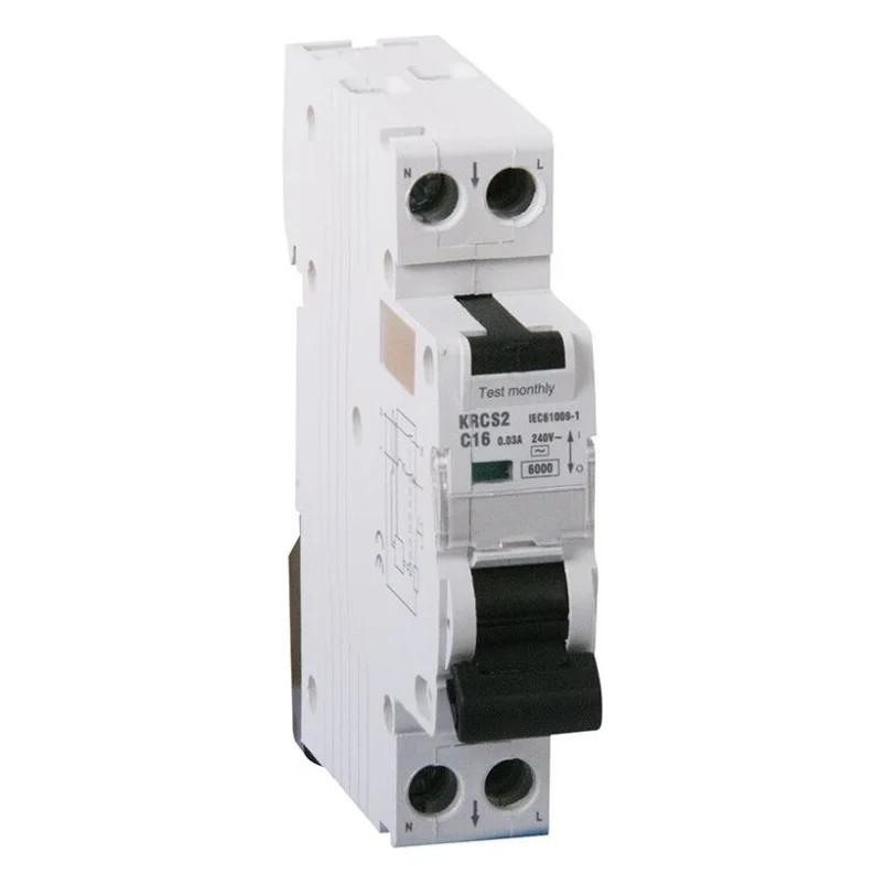 Диференціальний автоматичний вимикач ONESTO 1п+N, 20А, 30mA , тип AC/A, RCBO (KRC2)