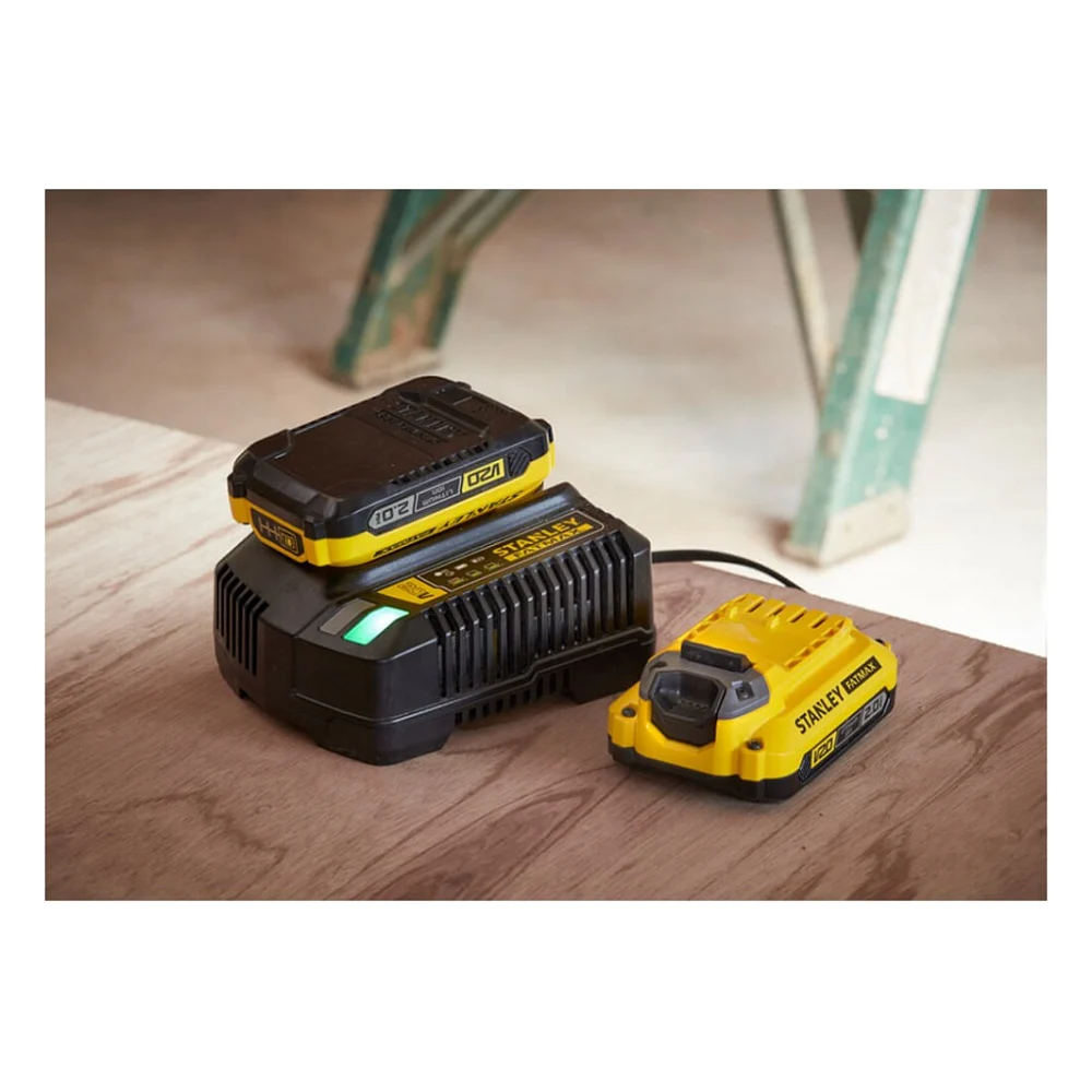Набір акумулятор + зарядний пристрій Stanley FatMax V20, 18 В, 2x2Ah, 2A (SFMCB12D2) — фото 5