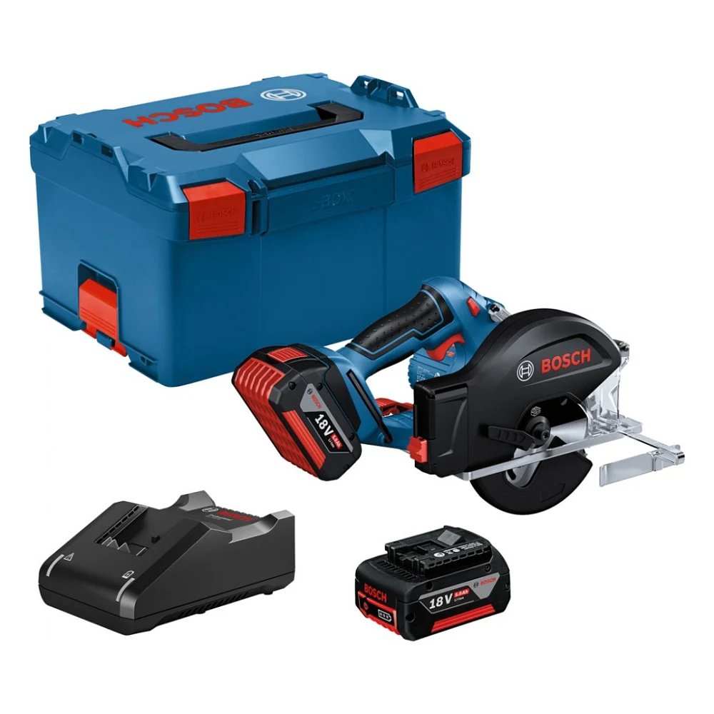 Дискова пила Bosch GKM 18V-50, 18V, 2x5Ah, 136 мм, 4250 об/хв (0.601.6B8.002)