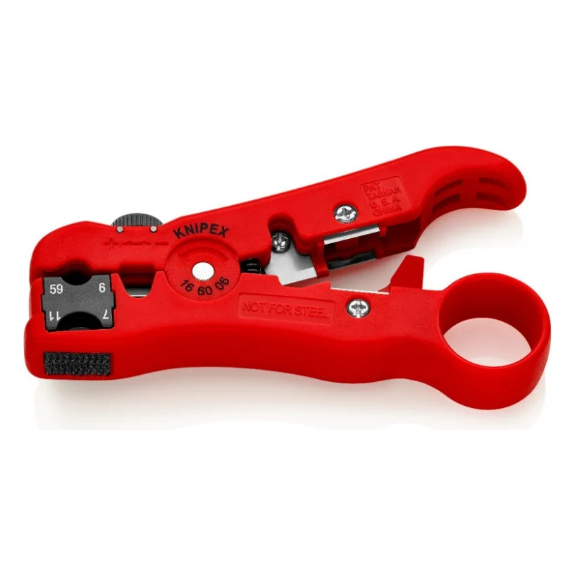 Знімач ізоляції KNIPEX для коаксіального і дата-кабелю (16 60 06 SB)