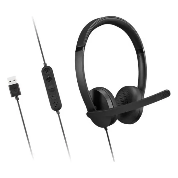 Навушники Lenovo USB-A Wired Stereo Headset Gen 2 Black (4XD1P83425)