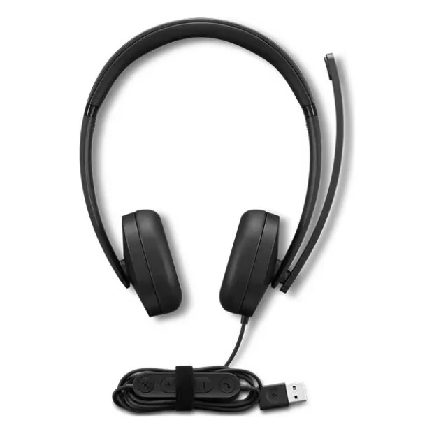 Навушники Lenovo USB-A Wired Stereo Headset Gen 2 Black (4XD1P83425) — фото 6