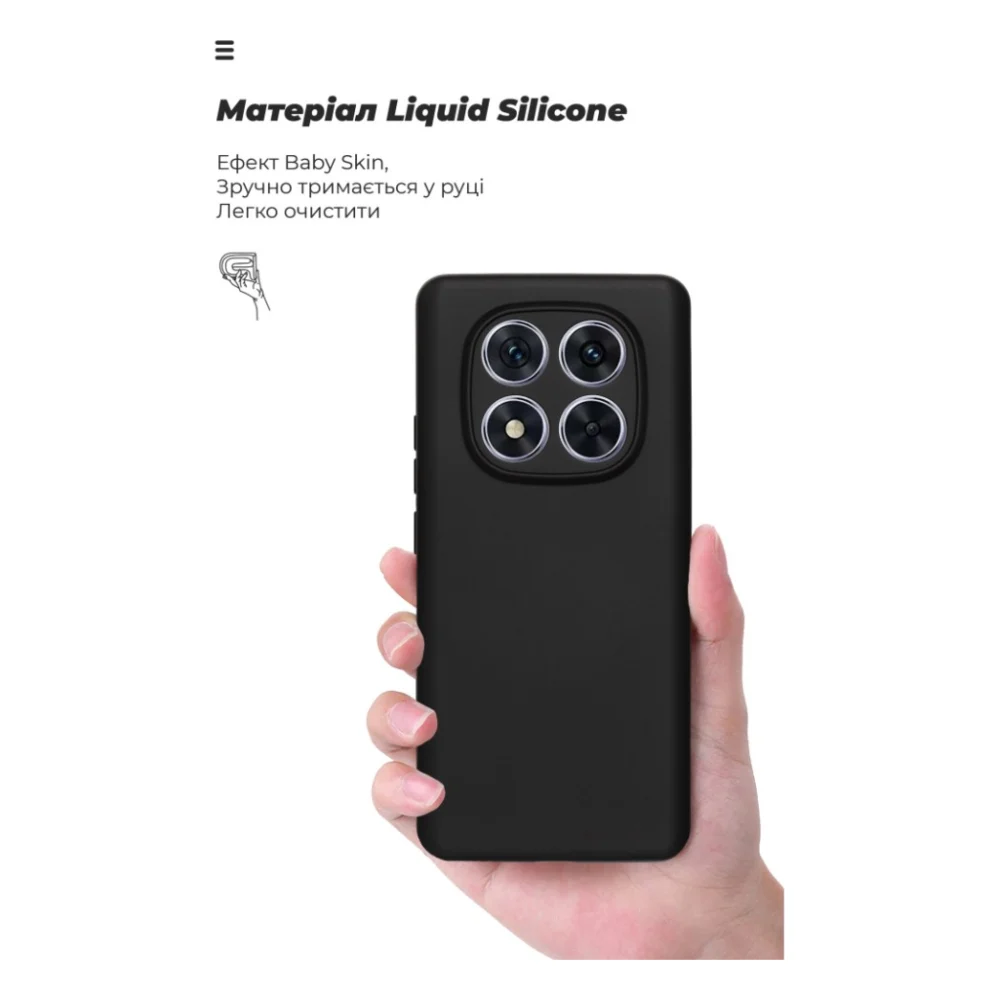 Чохол до мобільного телефона Armorstandart ICON Xiaomi Redmi Note 14 Pro 4G Camera cover Black (ARM79823) — фото 7