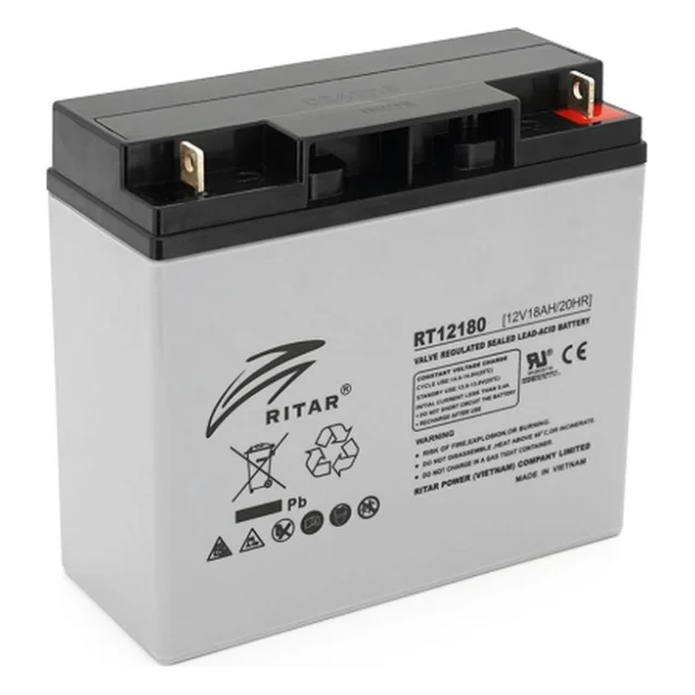Батарея до ДБЖ Ritar RT12180GL5, 12V 18.0Ah (RT12180GL5)