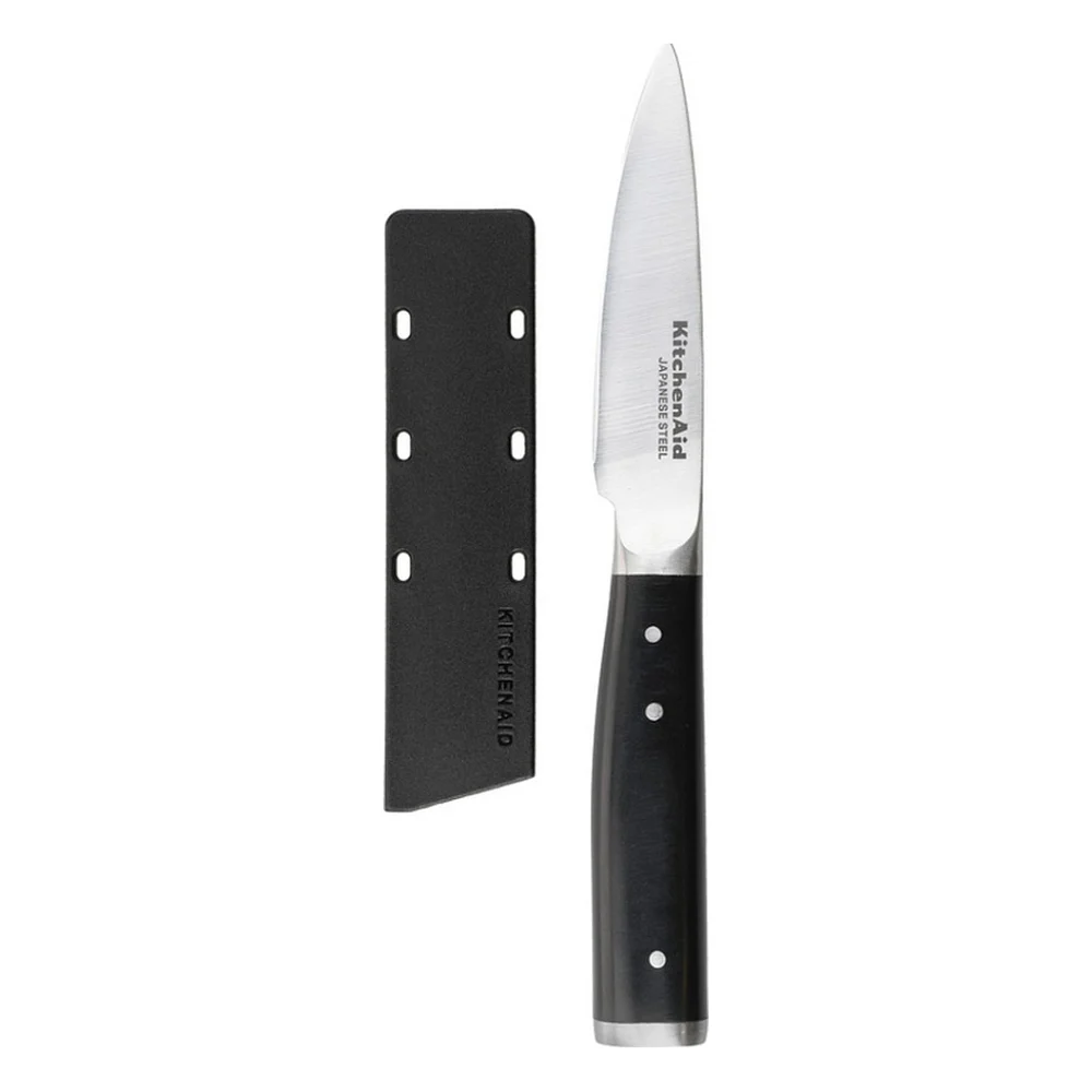 Кухонний ніж KitchenAid Coreline для чистки овочів та фруктів з чохлом, 9 см (KOG35ASSOHOBA)