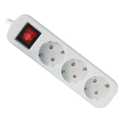 Мережевий фільтр живлення Defender S350 5.0m 3 роз switch White (992350)