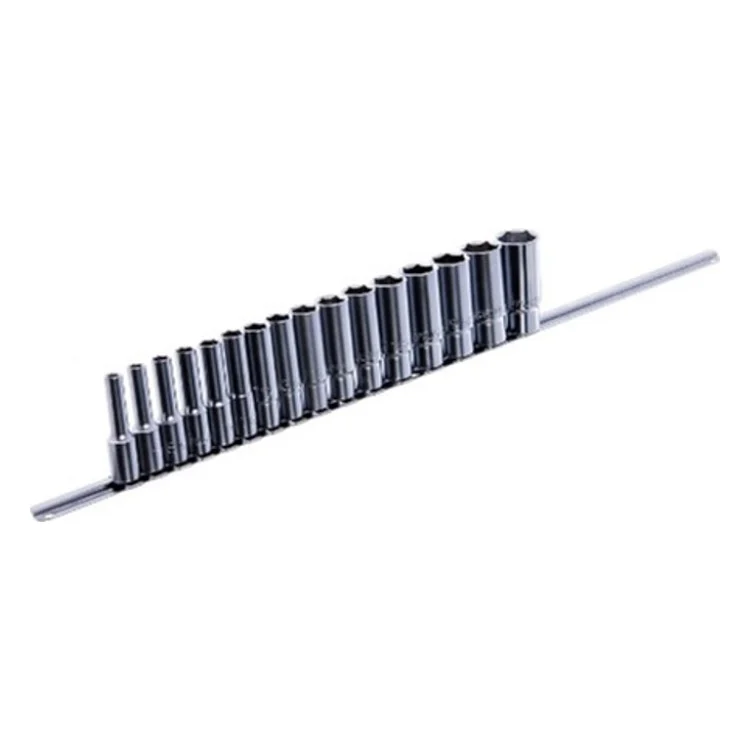 Набір головок Toptul довгих на планці 12-гр. 1/2" 15шт. 8-24 мм (GAAQ1606U-12)