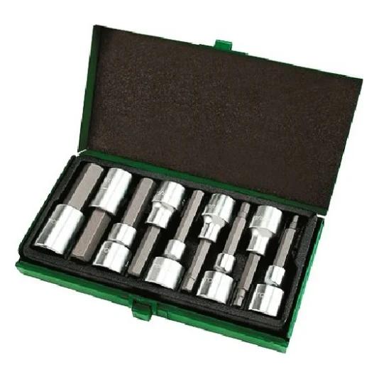Набір головок Toptul шестигранник 1/2" Н4-Н17 80мм (GAAD0905)