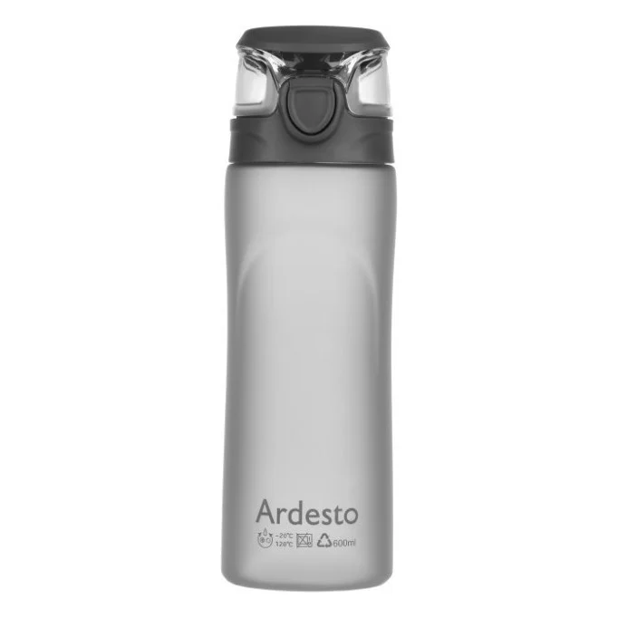 Пляшка для води Ardesto 600 мл Grey (AR2205PGY)