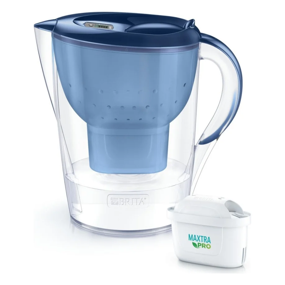 Фільтр-глечик Brita Marella XL Memo MXPro 3.5л (2л води) з фільтр-картриджем 2шт, синій (1052786)