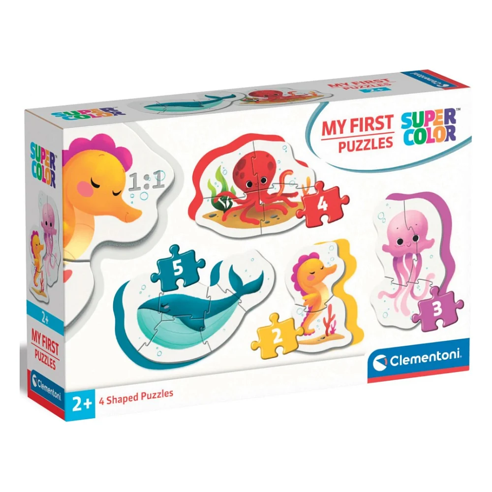 Пазл Clementoni 4 в 1 Sea Life, серія My First Puzzles (20835)