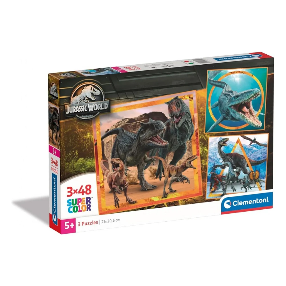 Пазл Clementoni Jurassic World 3 шт по 48 елементів (25314.00)