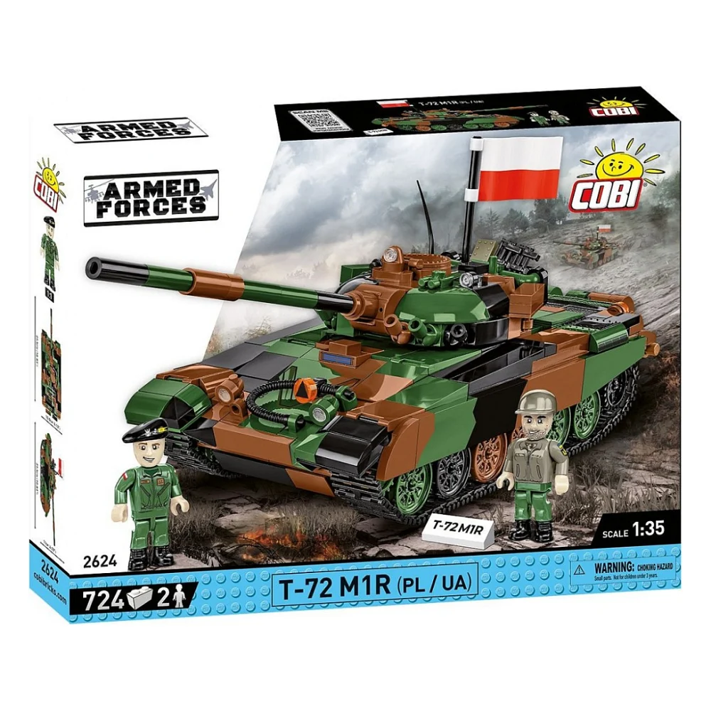 Конструктор Cobi Танк Т-72 M1R (UA/PL), 724 деталі (COBI-2624)