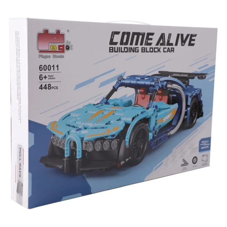 Конструктор Come Alive Building Block Car Машина синя 439 деталей (3858894676071)