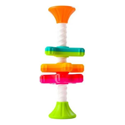 Розвиваюча іграшка Fat Brain Toys Пірамідка- спінер MiniSpinny тактильна (FA134-1)