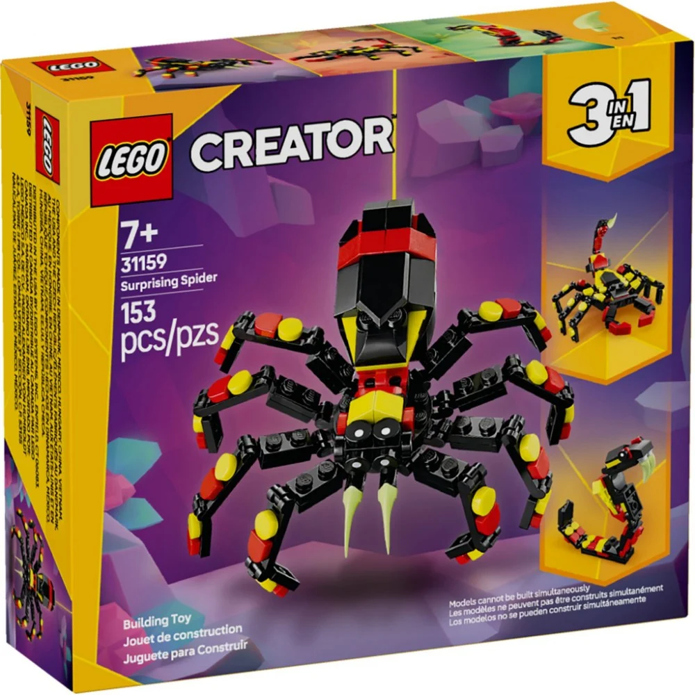 Конструктор LEGO Creator Дикі тварини: Дивовижний павук (31159)