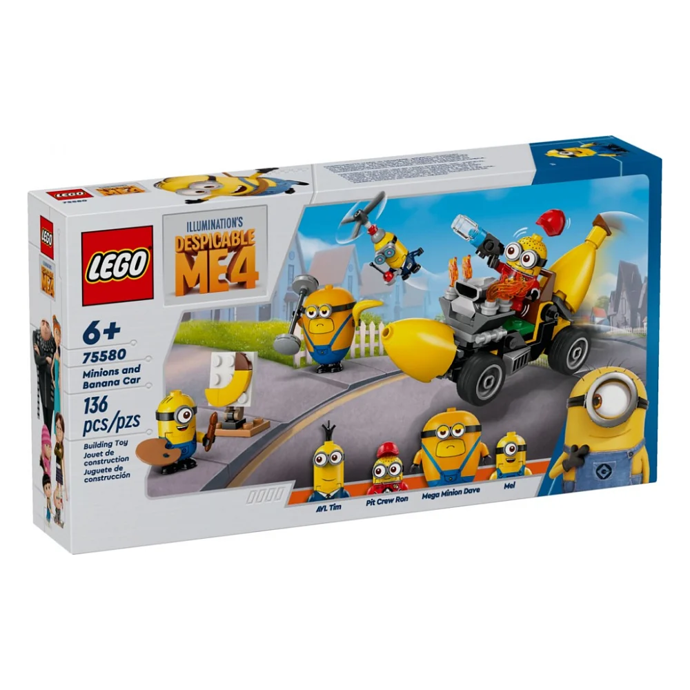 Конструктор LEGO Despicable Me Посіпаки й банановий автомобіль (75580)