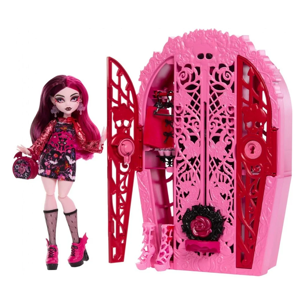 Лялька Monster High Набір-сюрприз Жахо-секрети Дракулори серії Цвіт та темрява (HYT72)