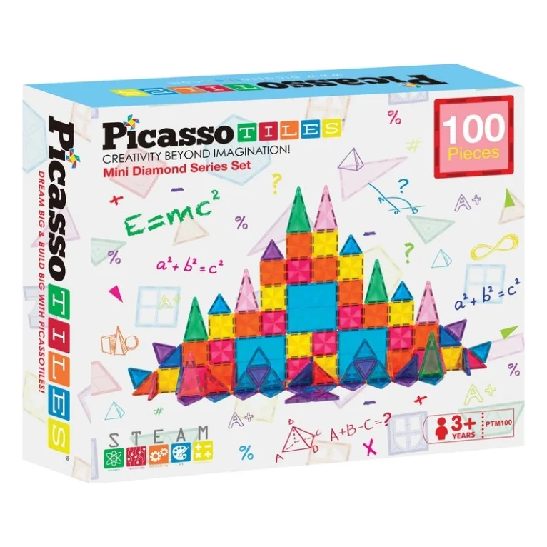 Конструктор Picasso магнітний Tiles Mini Diamond Series Set 100 деталей (817338022327)
