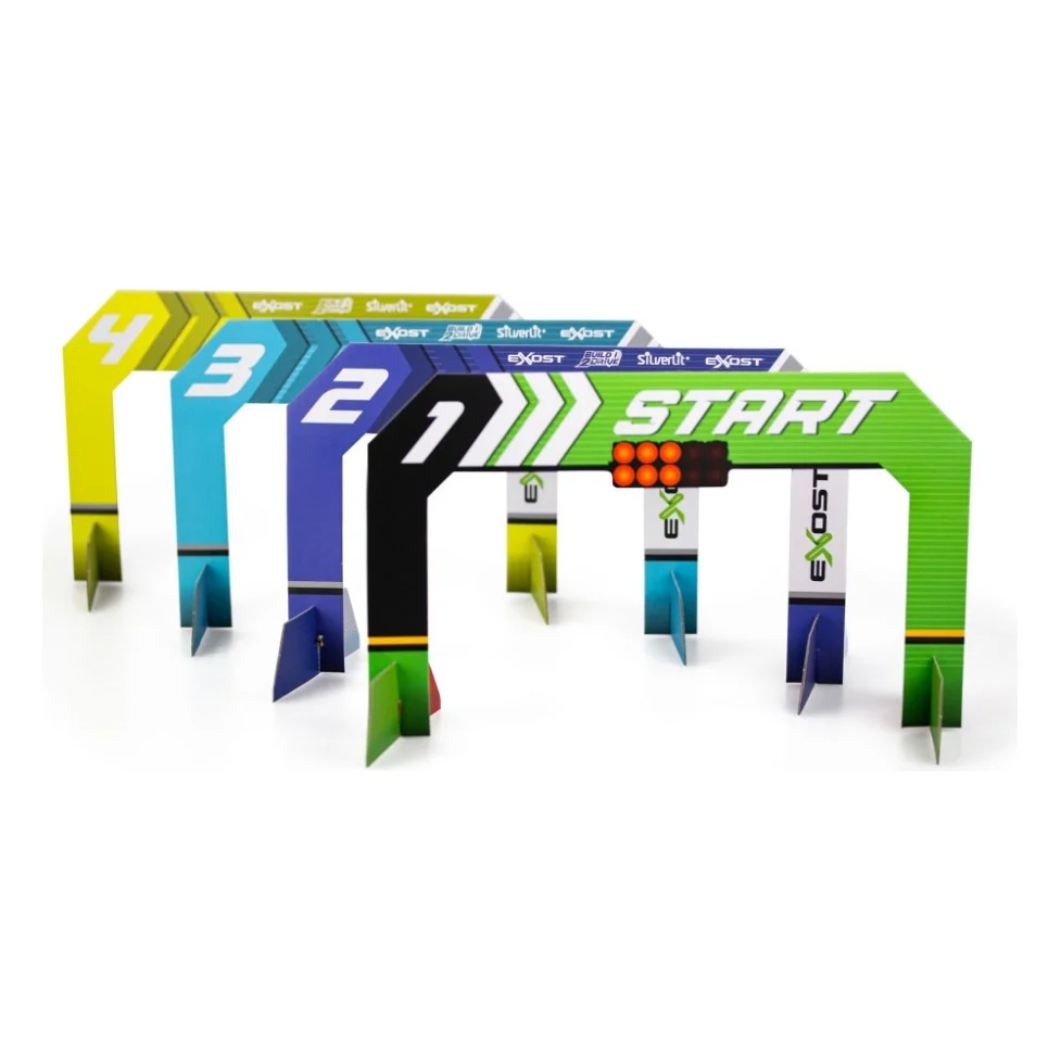 Ігровий набір Silverlit BUILD 2 DRIVE DUO PACK RACE SET, РК, 2,4 GHz (ГГц), жовта та синя (20705) — фото 5