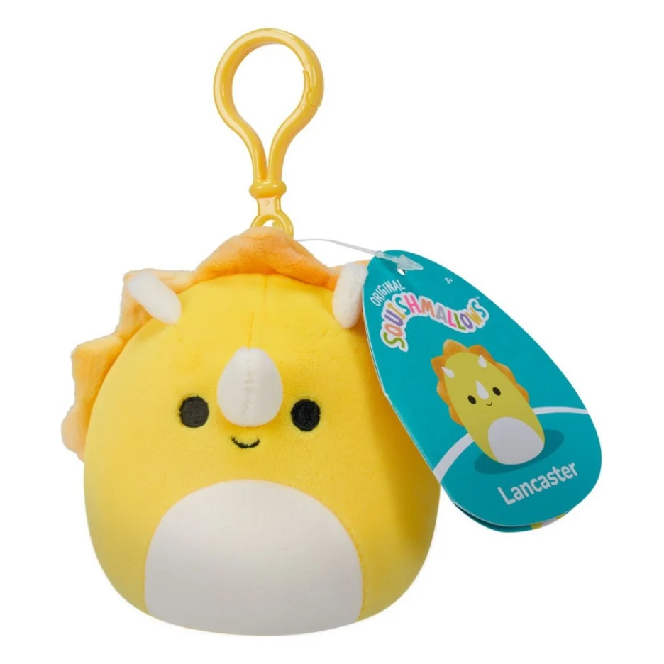 М'яка іграшка Squishmallows на кліпсі – Трицератопс 9 см (SQCP00216) — фото 7
