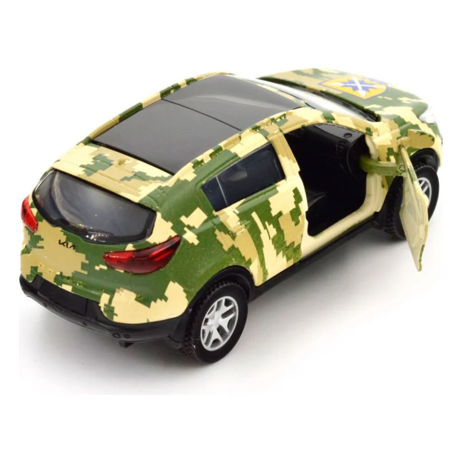 Машина TechnoDrive Автомодель серії Шеврони Героїв - Kia Sportage R - 56 ОМПБр (250362M) — фото 2