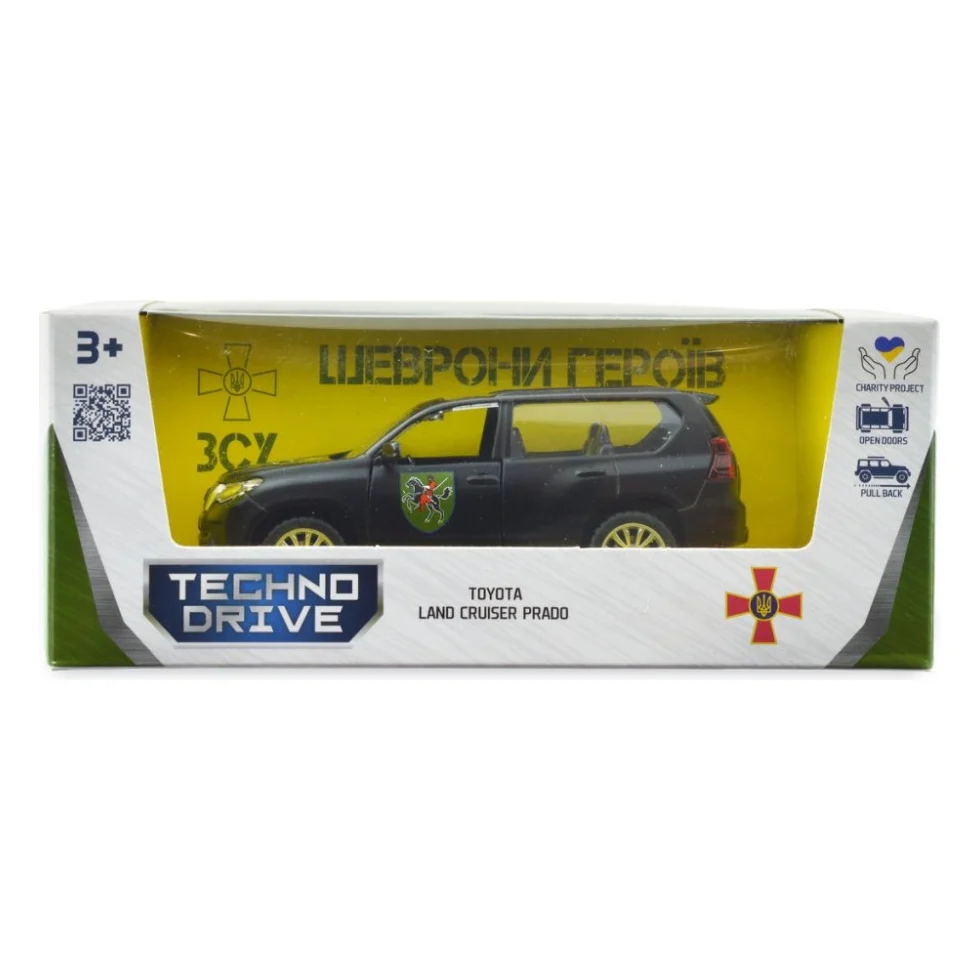 Машина TechnoDrive Автомодель серії Шеврони Героїв - Toyota Land Cruiser Prado - 110 ОМБр (250359M) — фото 6