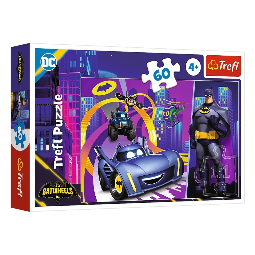 Пазл Trefl Batwheels Бетмен і його машини 60 елементів (5900511174007)