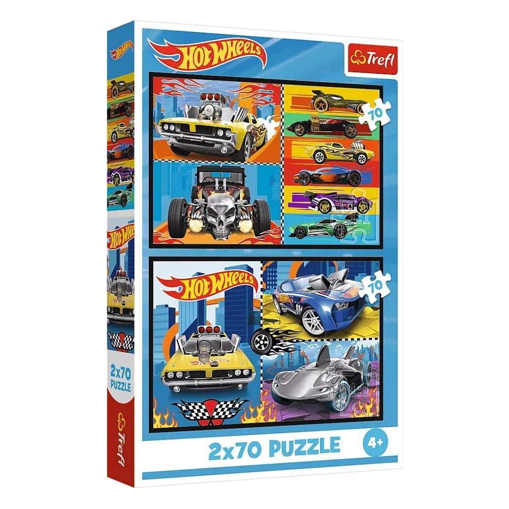 Пазл Trefl Hot Wheels Іграшкові машинки 2x70 (5900511344424)