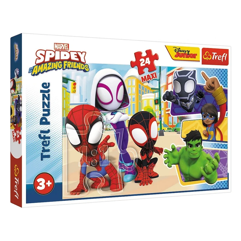 Пазл Trefl Maxi Spiderman Спайді та його друзі 24 елемента (5900511143485)