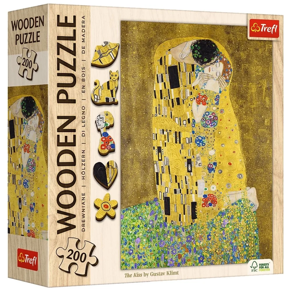 Пазл Trefl Wooden Поцілунок 200 елементів (5900511202472)