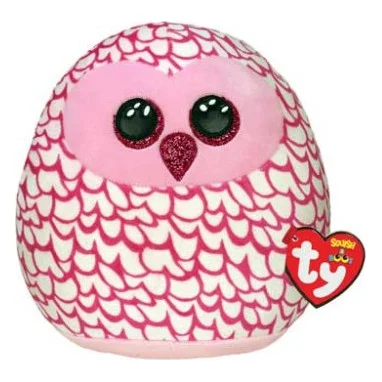 М'яка іграшка Ty Подушка Squish-a-boos Сова Pinky 40 см (39204)