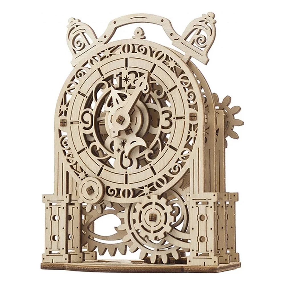 Конструктор Ugears механічний 3D Вінтажний будильничок (70163)