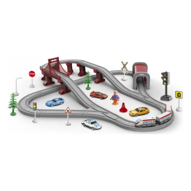 Залізниця ZIPP Toys Міський експрес 80 деталей, червоний (AU1885)