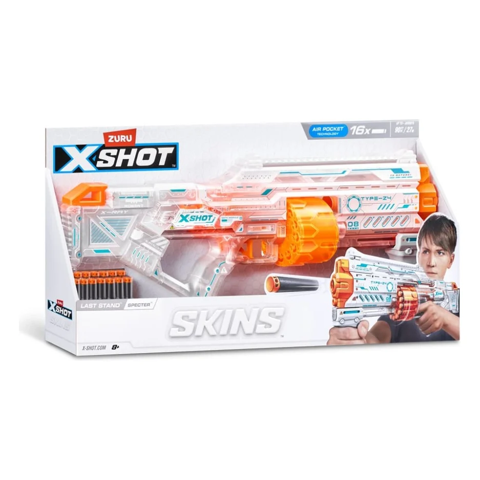 Іграшкова зброя Zuru Швидкострільний бластер X-Shot Skins Last Stand Specter (36518Q)