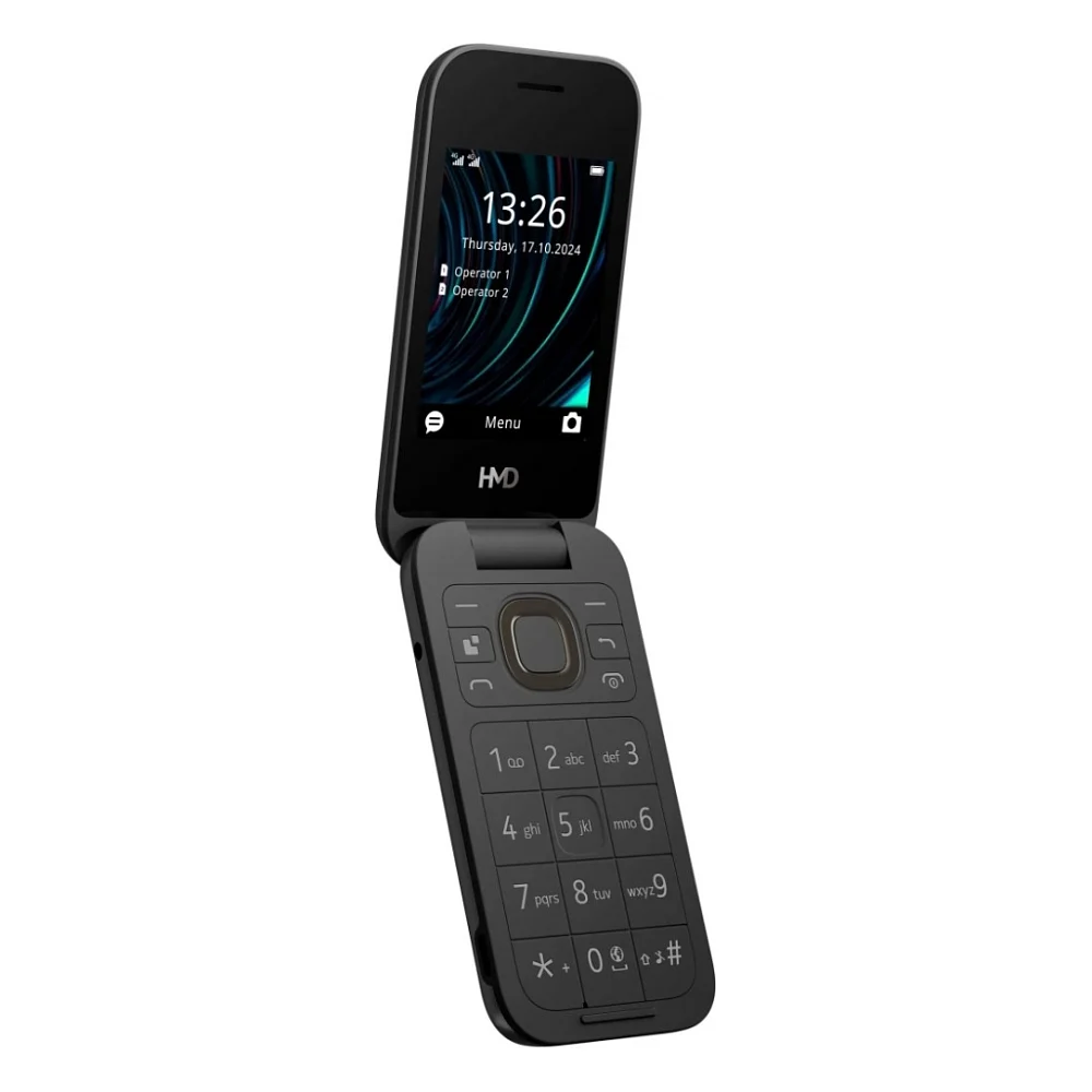 Мобільний телефон HMD 2660 4G Flip DS Black — фото 3