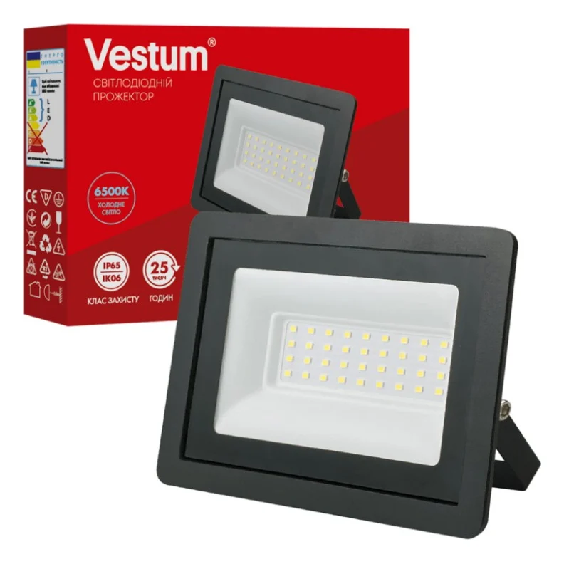 Прожектор Vestum LED 30W 6500K 180-260V IP65 (1-VS-3015)