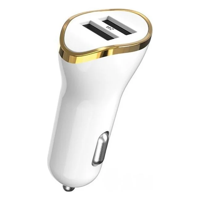 Автомобільний зарядний пристрій XO CC19 2USB 2.4A White