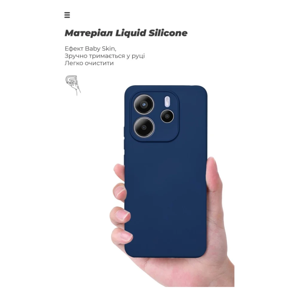 Чохол до мобільного телефона Armorstandart ICON Xiaomi Redmi Note 14 4G Camera cover Dark Blue (ARM79816) — фото 7