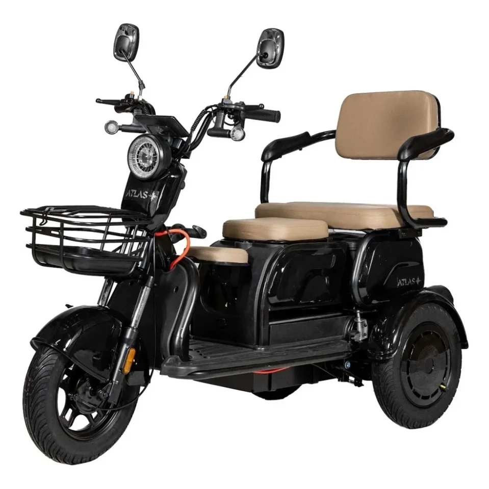 Електроскутер Atlas Elegant Trike 800W Black (4016)