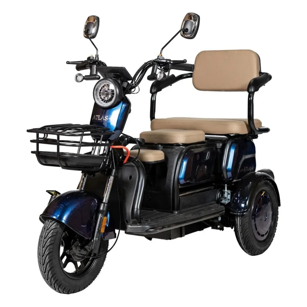 Електроскутер Atlas Elegant Trike 800W Cyan Blue (4015)