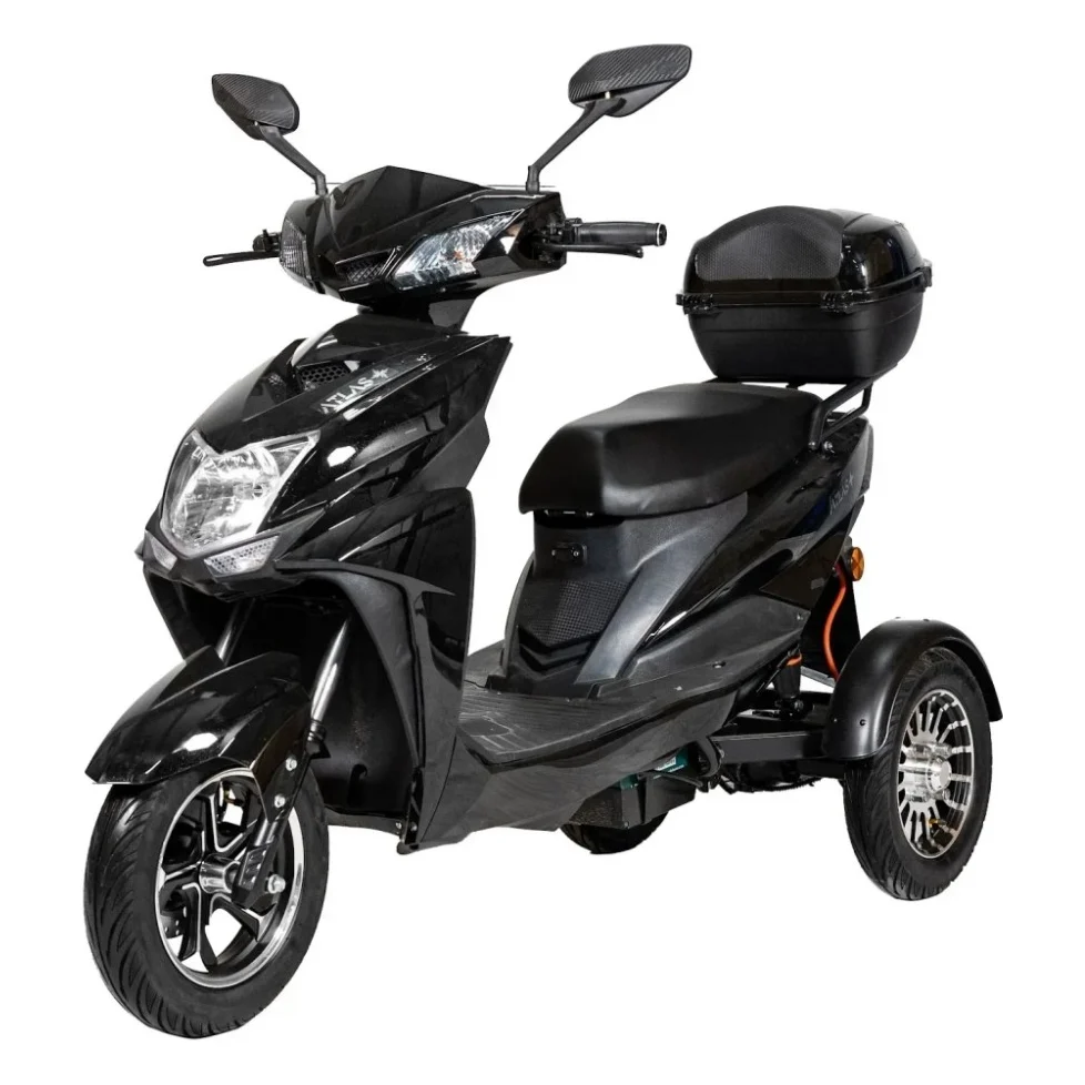 Електроскутер Atlas Falcon Trike Box 1500W Black (4014)
