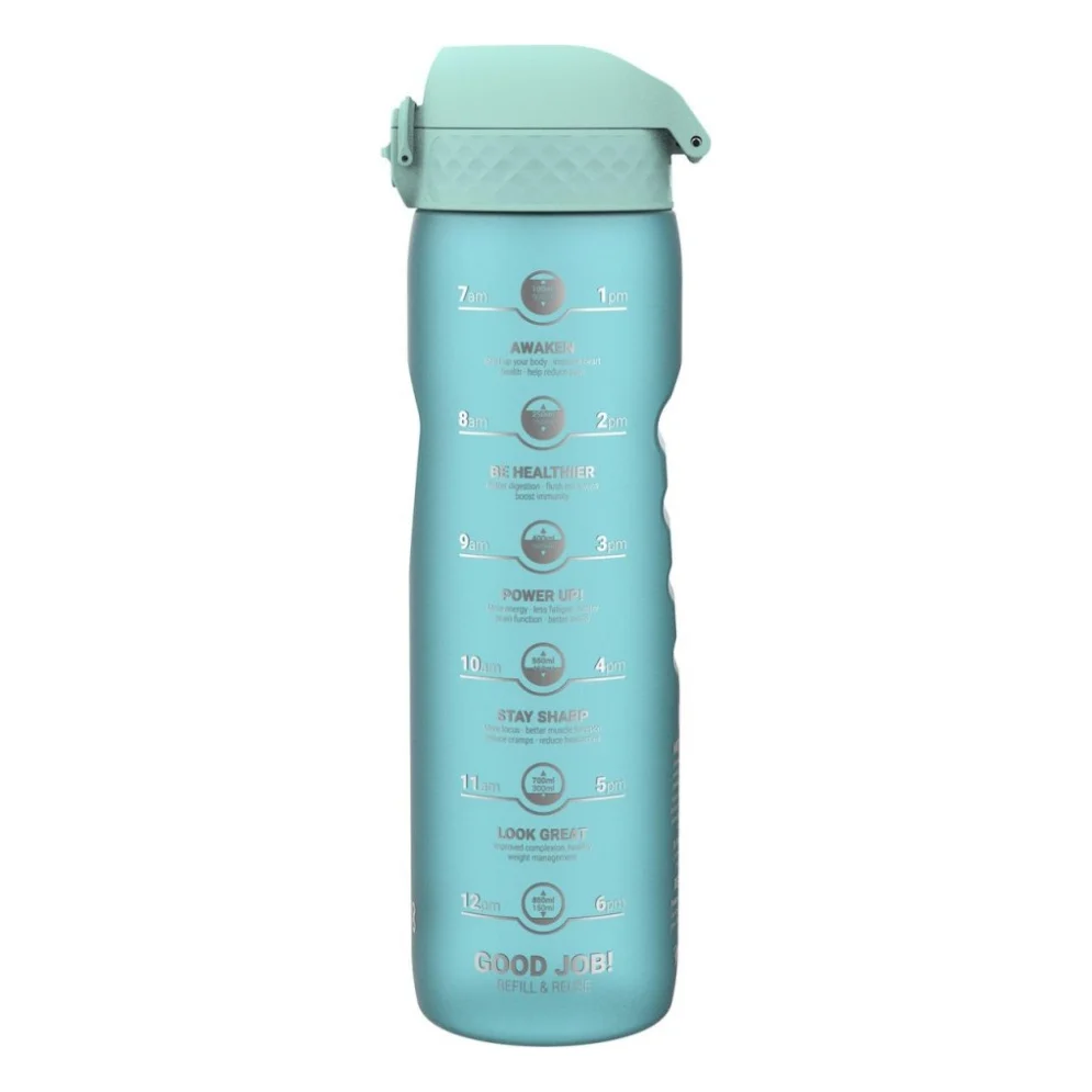 Пляшка для води ION8 OneTouch Times To Drink 1000 мл BPA Free, Sonic Blue (I8RF1000PBMOT2)