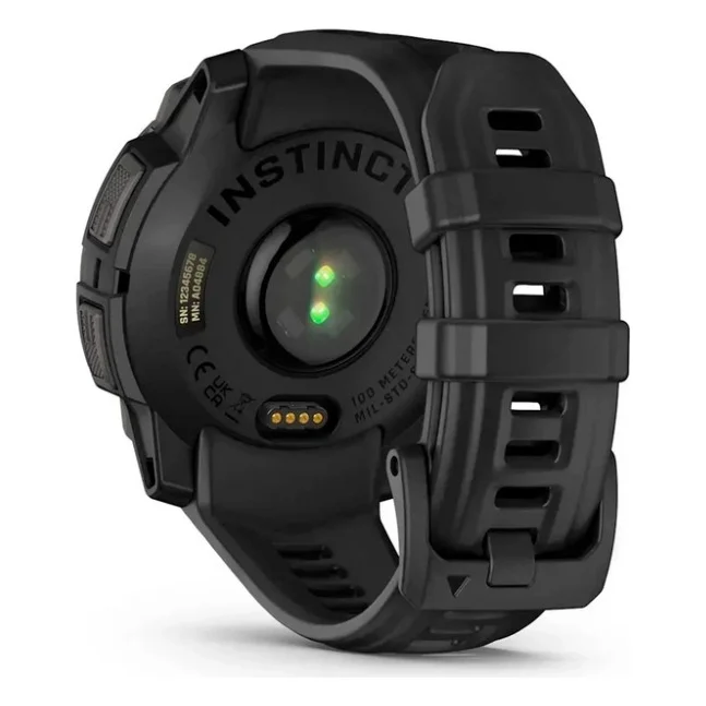 Смарт-годинник Garmin Instinct 3 45mm AMOLED Black with Black Band (010-02936-00/40) — фото 5