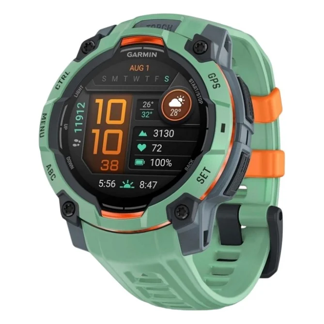 Смарт-годинник Garmin Instinct 3, 45mm, AMOLED, Neo Tropic Bezel w/Neo Tropic Bnd, GPS смарт-годинник (010-02936-01)